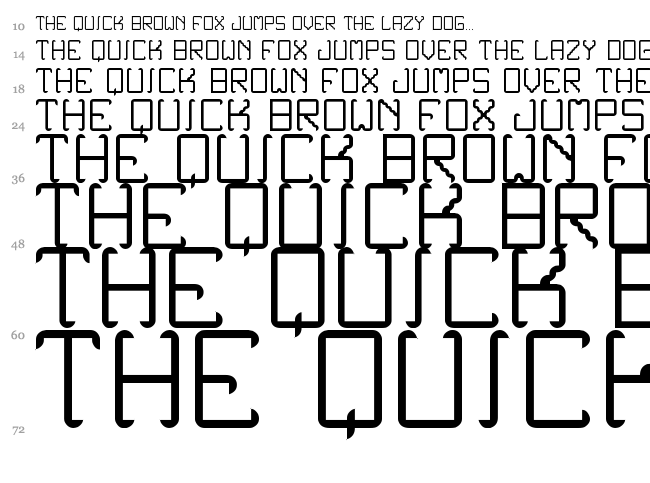 Noxtrey Auf TFB font waterfall
